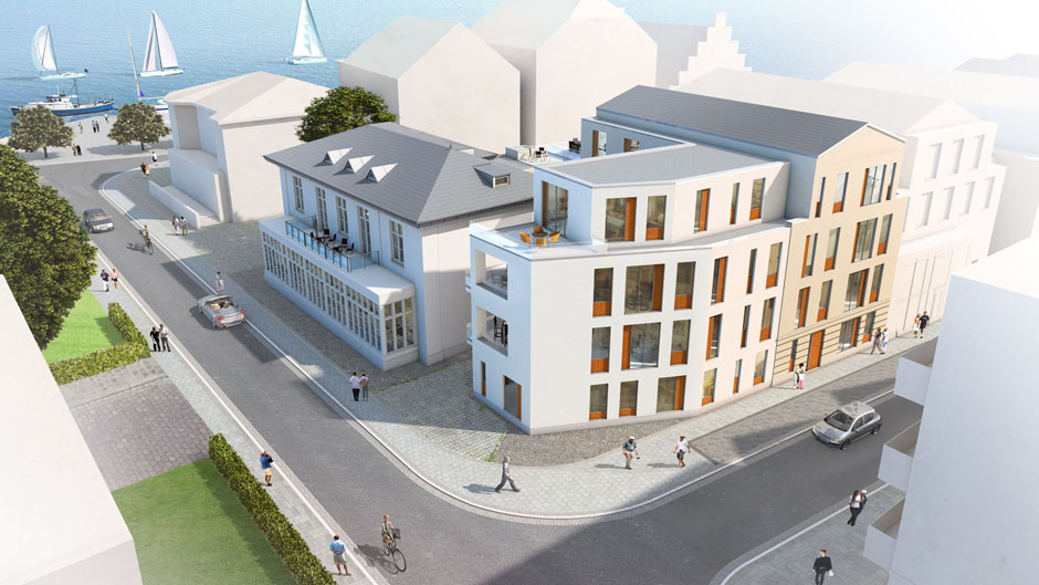 3D-Architektur-Visualisierung Lübeck Travemünde Kurgartenstraße